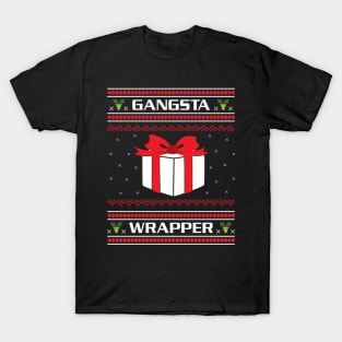 'Gangsta' Cute Christmas Gangsta Wrapper T-Shirt